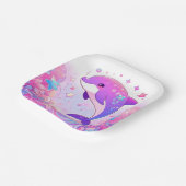 リトルドルフィンベビーシャワー ペーパープレート (傾斜あり)