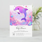 リトルドルフィンベビーシャワー 招待状 (スタンド正面)