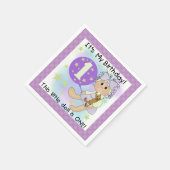 リトルドールガール1st誕生日紙ナプキンス スタンダードカクテルナプキン (角)