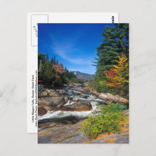 リトルナイアグラ秋バクスター州パーク ポストカード (正面/裏面)