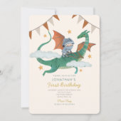 リトルナイトとドラゴンファースト誕生日 招待状 (正面)