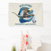 リトルナイトドラゴンシルバースターベビーシャワー 横断幕 (インサイチュ)