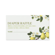 リトルナシテーマベビーシャワーおむつラッフル