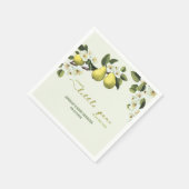 リトルナシ男女兼用フルーツテーマベビーシャワー スタンダードカクテルナプキン (角)