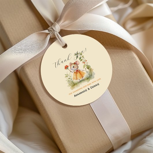 リトルネズミベビースシャワー | フェイバータグ