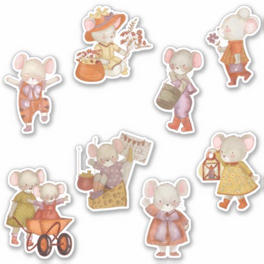 リトルネズミ シール (正面)