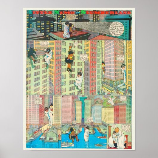 リトルネモヴィンテージ漫画ストリップ ポスター (正面)