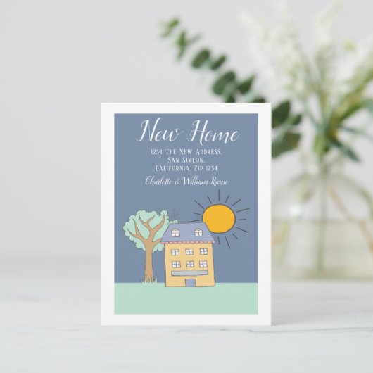 リトルハウスアンドツリーウィズサンニューホーム 案内ポストカード (スタンド正面)