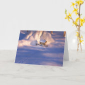 リトルハウスインザスノーカード カード (黄色い花)