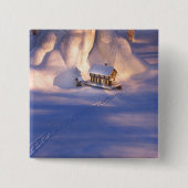 リトルハウスインザスノーボタン 缶バッジ (正面)