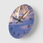 リトルハウス・イン・ザ・スノークロック ラウンド壁時計 (傾斜)