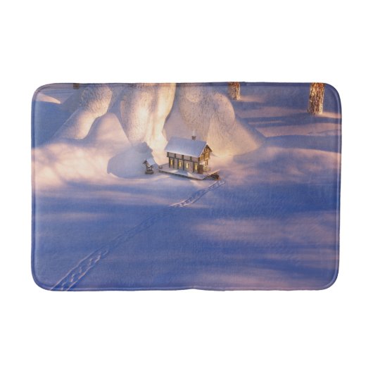 リトルハウスin the Snow Bathmat バスマット (正面)