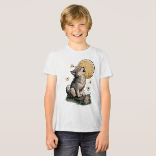 リトルハウラー – オオカミと月 トライブレンドTシャツ