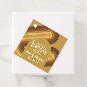 リトルハニーオンザウェイレトロストライプベビーシャワー フェイバータグ (インサイチュ)