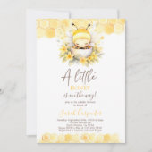 リトルハニーニュートラルベビーシャワー招待状 招待状 (正面)