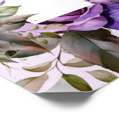 リトルハニーパープルバラベビーシャワーへようこそ ポスター (角)