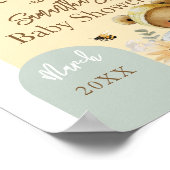 リトルハニービーベアーベイビーシャワーへようこそ ポスター (角)