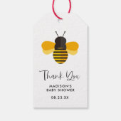 リトルハニービーベイビーシャワーギフトサンクス ギフトタグ (裏面)