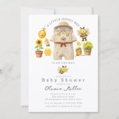 リトルハニービーベイビーシャワー招待状 招待状 (正面)