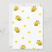 リトルハニービーベイビーシャワー招待状 招待状 (裏面)