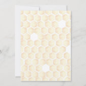 リトルハニービーベイビーシャワー 招待状 (裏面)