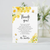 リトルハニービーベビーシャワーサンキューカード サンキューカード (スタンド正面)