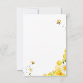 リトルハニービーベビーシャワーサンキューカード サンキューカード (裏面)