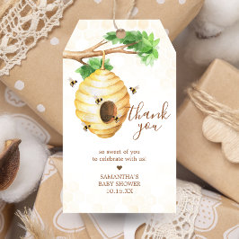 リトルハニービーベビーシャワーメッセージカード ギフトタグ