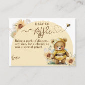 リトルハニービーベビーベビーシャワーおむつ エンクロージャーカード (正面)