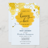 リトルハニービーボーイベビーシャワー招待状 招待状 (正面/裏面)