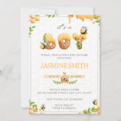 リトルハニービーボーイベビーシャワー招待状 招待状 (正面)