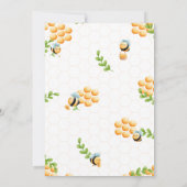 リトルハニービーボーイベビーシャワー招待状 招待状 (裏面)