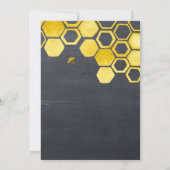 リトルハニービーボーイベビーシャワー招待状 招待状 (裏面)