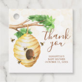 リトルハニービー赤ちゃんシャワースクエア フェイバータグ (正面)