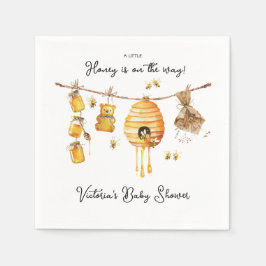 リトルハニービー赤ちゃんシャワー物干し スタンダードカクテルナプキン