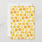 リトルハニービー赤ちゃんシャワー物干し 招待状 (裏面)