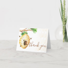 リトルハニービー赤ちゃんシャワー サンキューカード