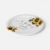 リトルハニービー赤ちゃんシャワー ペーパープレート (アングル)