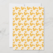 リトルハニービー 1歳の誕生日パーティー 招待状 (裏面)