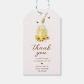 リトルハニーベビーシャワーメッセージカード ギフトタグ (正面)