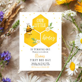 リトルハニー誕生日招待 Bee Day Bee パーティー 招待状