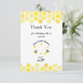 リトルハニー 感謝カード 子供の1歳誕生日 (スタンド正面)