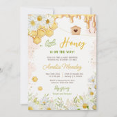 リトルハニー(昆虫)マルハナバチママへビーベイビーシャワー 招待状 (正面)