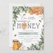リトルハニー | Beeをテーマにした子供の誕生日パーティー 招待状 (正面)
