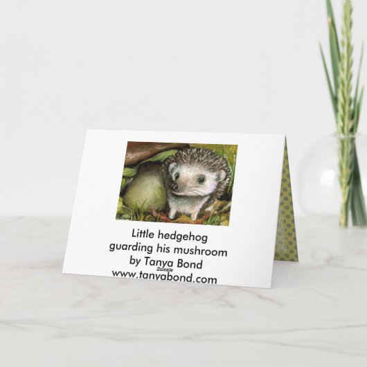 リトルハリネズミ カード (裏面)