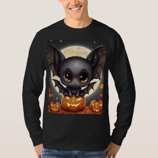 リトルハロウィーンこうもり Tシャツ (正面)