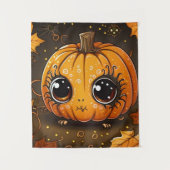リトルハロウィーンカボチャ タペストリー (正面)