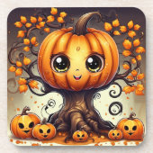 リトルハロウィーンパンプキンツリー コースター (正面)