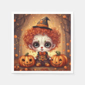 リトルハロウィーンピエロ1 スタンダードカクテルナプキン (正面)