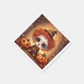 リトルハロウィーンピエロ1 スタンダードカクテルナプキン (角)